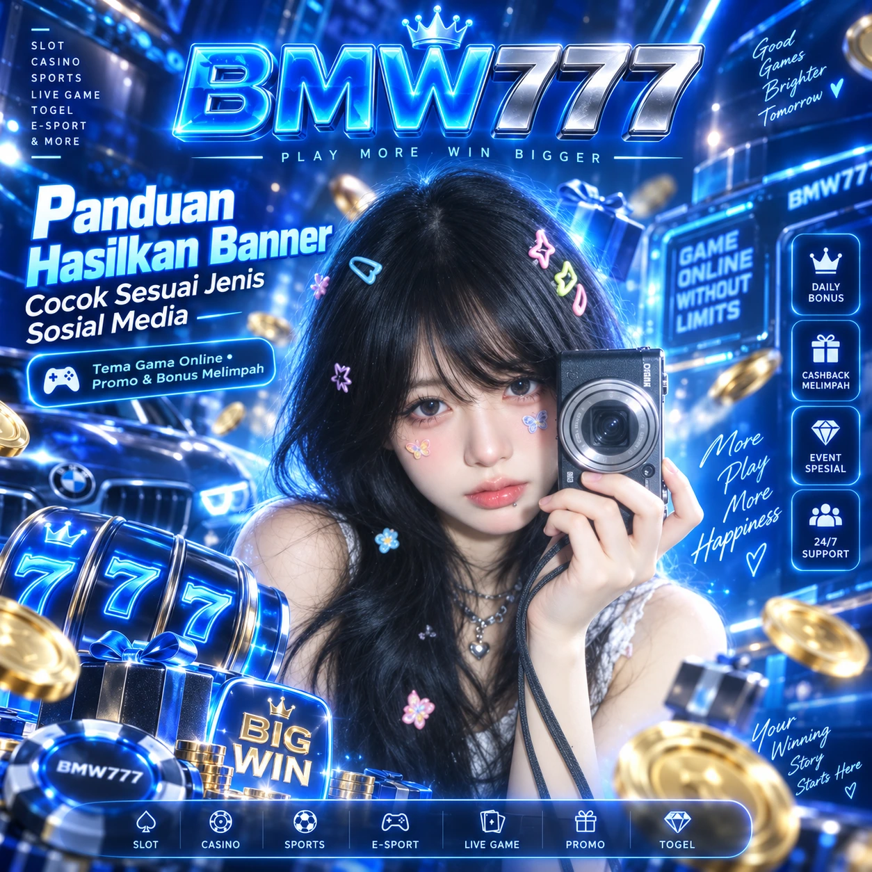 BMW777 : Panduan Hasilkan Banner Cocok Sesuai Jenis Sosial Media
